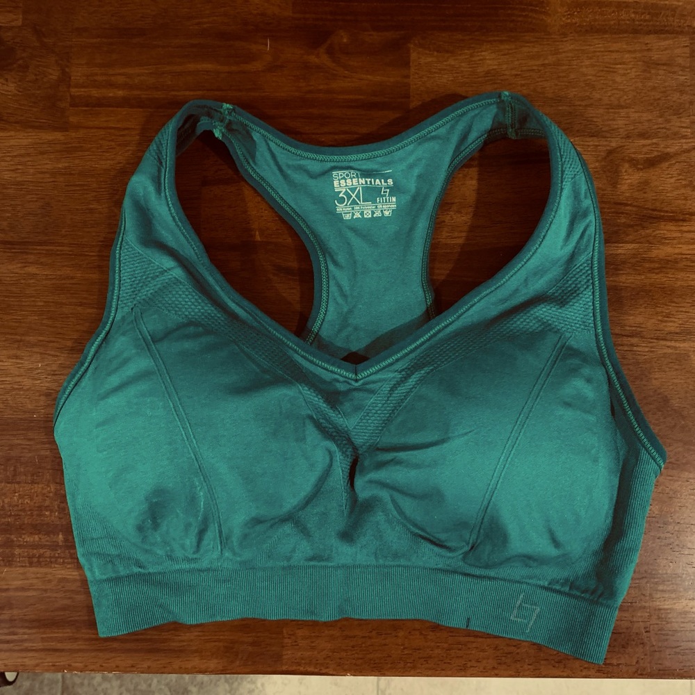 Fittin Green Sports Bra | 3x